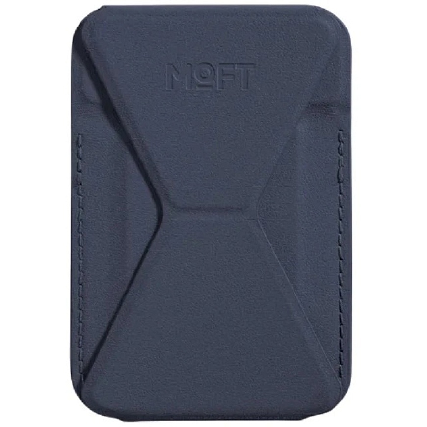 Moft Movas "Snap-On" MagSafe magnetic wallet and phone stand, dark blue