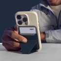 Moft Movas "Snap-On" магнитный кошелек и подставка для телефона MagSafe, темно-синий Moft Movas "Snap-On" магнитный кошелек и подставка для телефона MagSafe, темно-синий