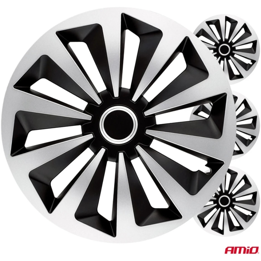 Amio wheel cover set 4 pcs 14" fox ring mix amio-j67899 – 4