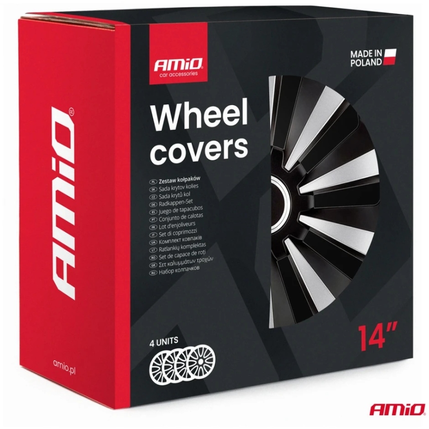 Amio riteņu vāku komplekts 4 gab. 14" fox ring mix amio-j67899 – 5