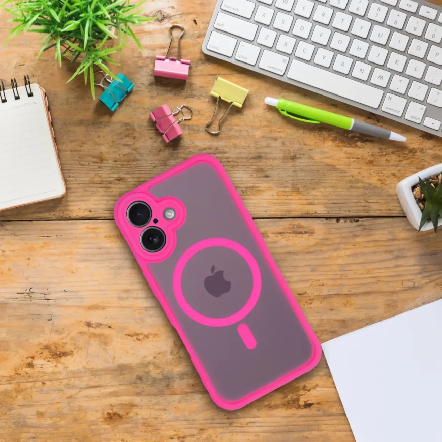 Full Matte Mag чехол с поддержкой MagSafe для телефона Samsung Galaxy S25+ (S936) розовый