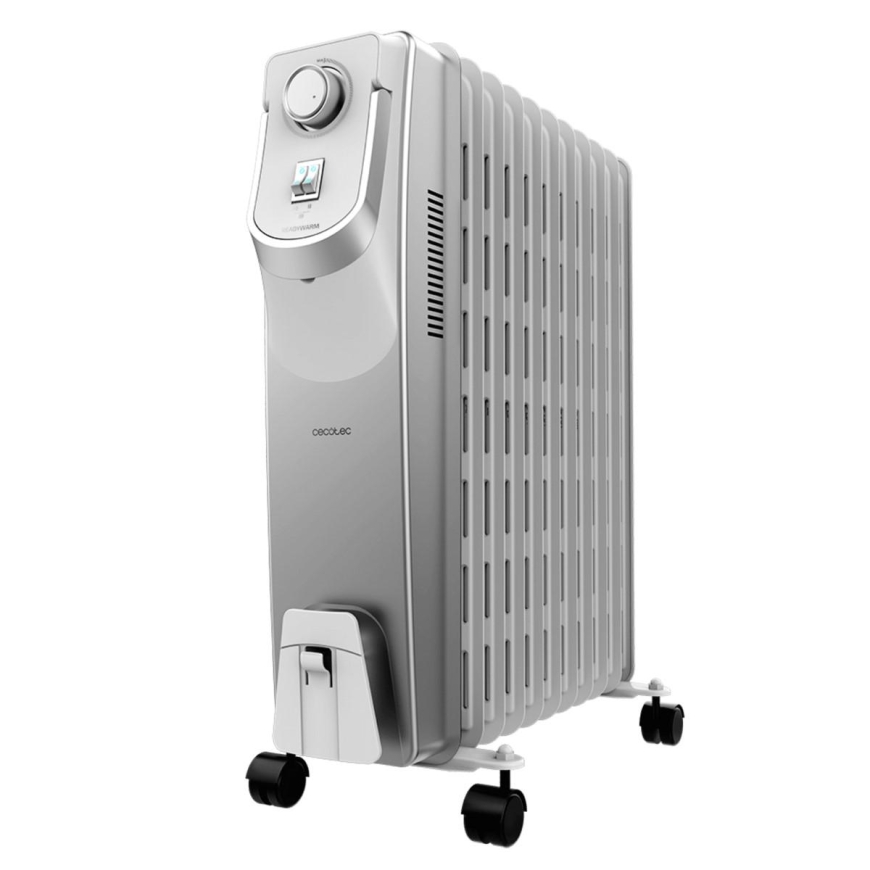 Cecotec ReadyWarm 11000 Space | Eļļas radiators | 2500 W | Jaudu līmeņu skaits 3 | Piemērots telpām līdz 25 m² | Balts
