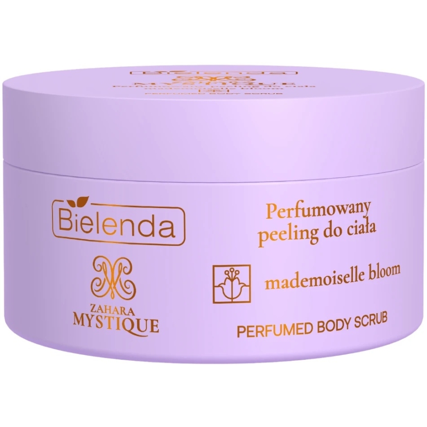 Bielenda Zahara Mystique kvepiantysis kūno šveitiklis Mademoiselle Bloom 250 g – 3