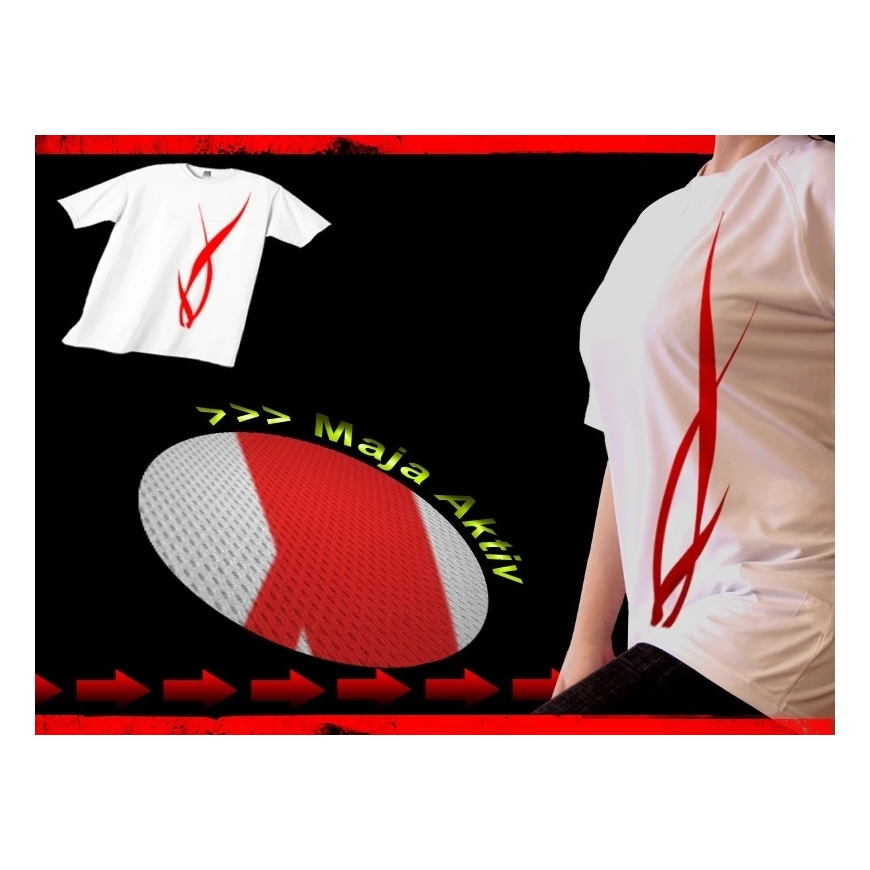 Termovaatteet - Argo Thermoactive T-paita MAIA AKTIV S, Kosteus Kontrol, 200g - M Musta