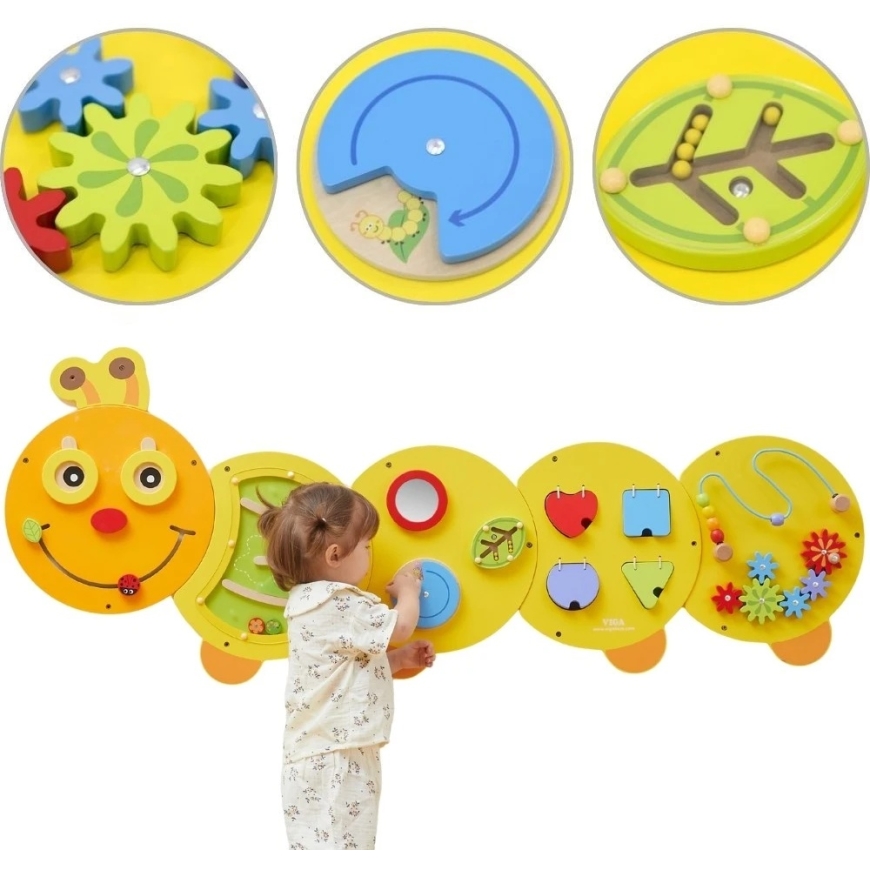 Viga Toys VIGA liela koka aktivitāšu plate Kārpis – 2