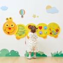 Viga Toys VIGA suuri puinen aktiviteettitaulu Hämähäkki