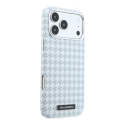 Karl Lagerfeld PU Houndstooth Resin Plate чехол с поддержкой MagSafe для телефона iPhone 17 Pro Max синий Karl Lagerfeld PU Houndstooth Resin Plate чехол с поддержкой MagSafe для телефона iPhone 17 Pro Max синий