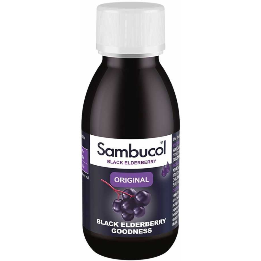 Sambucol, Original, Mustika Eldeberry Ekstrakt, Toetab Immunsüsteemi, Siirup, 120 ml