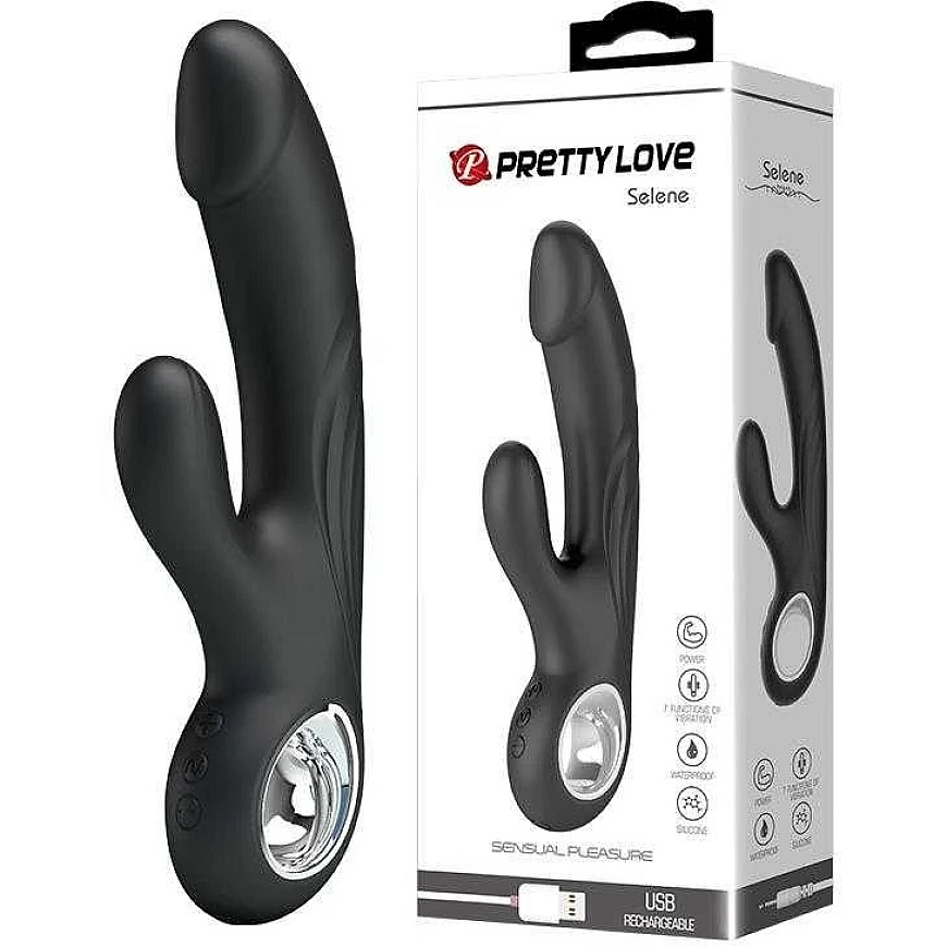 Pretty Love multifunktsionaalne vibraator stimulatsiooniga 7 režiimi 19cm – 2