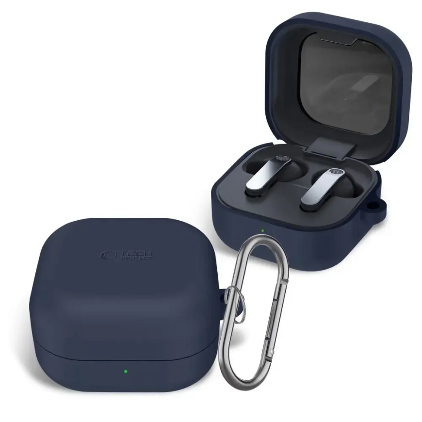 TECH-PROTECT SILIKONIKOUKKU SAMSUNG GALAXY BUDS 4 / 4 PRO LAIVASTONSININEN – 3