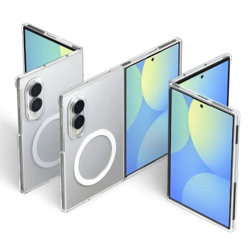 Spigen AirSkin telefono dėklas su MagSafe palaikymu Samsung Galaxy Z Fold 8 (F971) baltas – 4