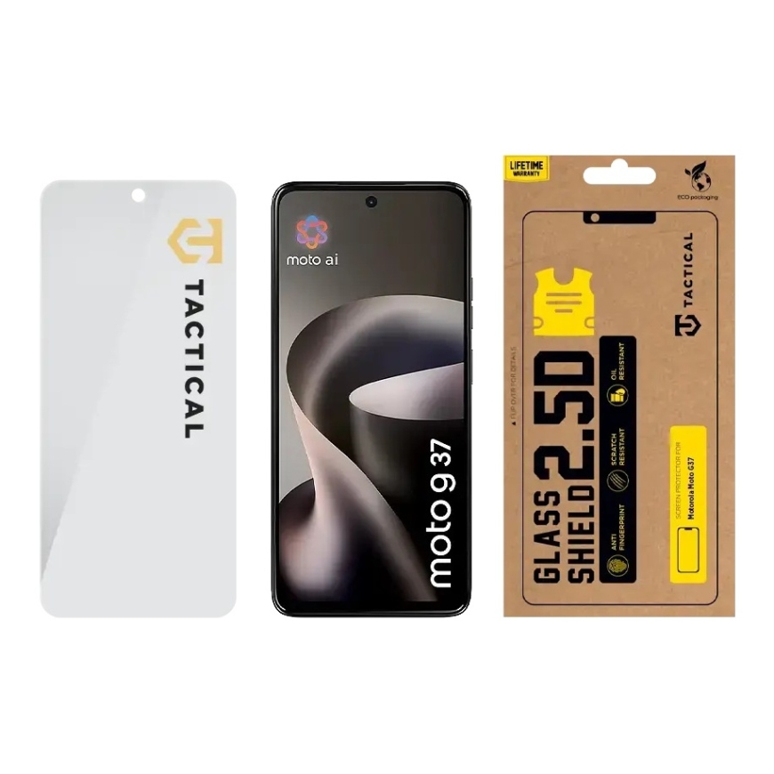 Taktinen lasisuoja 2.5D karkaistua lasia puhelimelle Motorola Moto G37 – 2