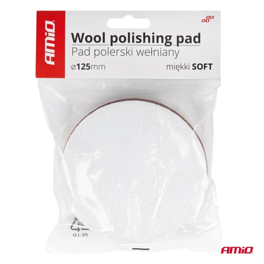 Wool polishing pad SOFT 125mm AMIO-03704 – 3