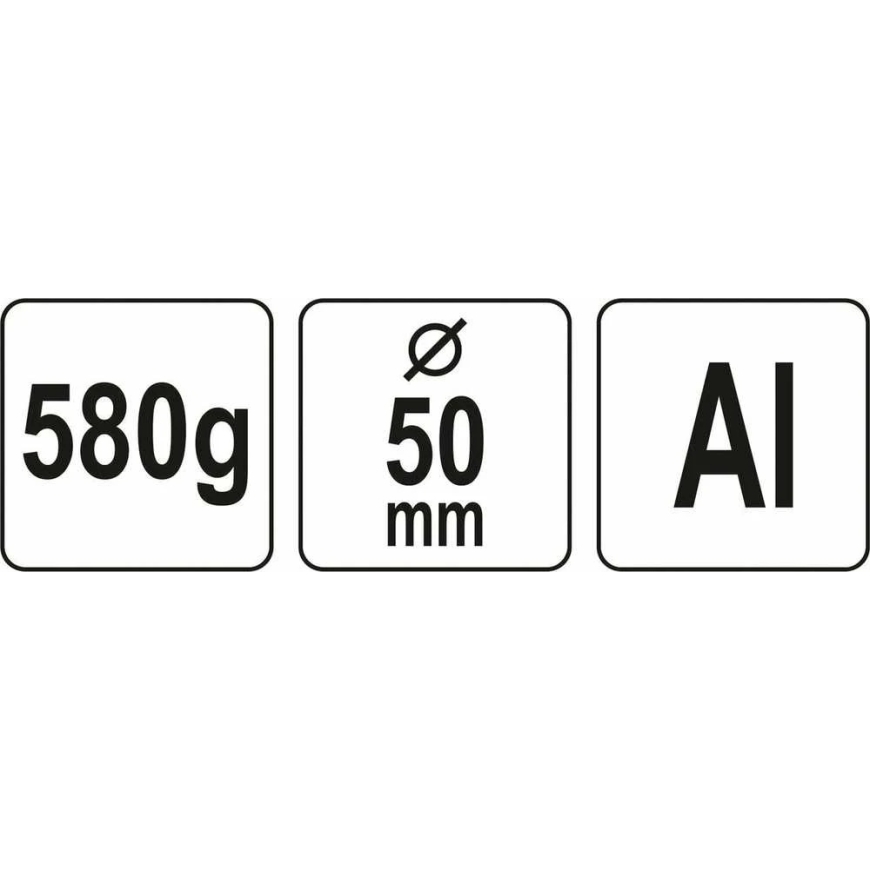 Yato Toya Sa Poland Aluminum Hammer | 50 mm / 580g (YT-45282) – 3