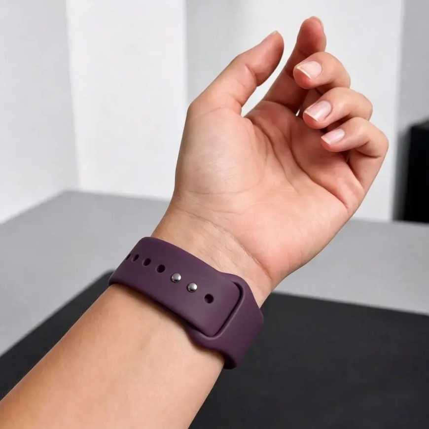 TECH-PROTECT SILICONE APPLE WATCH 8 / 9 / 10 / 11 / 12 / SE (40 / 41 / 42 MM) DEEP BURGUNDY – 5