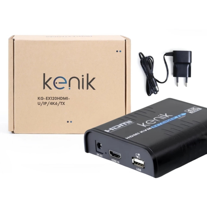 Kenik KG-EX120HDMI-U/IP/4K6/Tx HDMI Extender + Twisted Pair Mouse