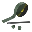 Sqlab SQB Gravel Handlebar Tape 714, melns/zaļš, stūres lente Sqlab SQB Gravel Handlebar Tape 714, melns/zaļš, stūres lente