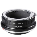 Objektiiviadapter - K&F Concept Pentax K kuni Canon RF alumiinium Objektiiviadapter - K&F Concept Pentax K kuni Canon RF alumiinium