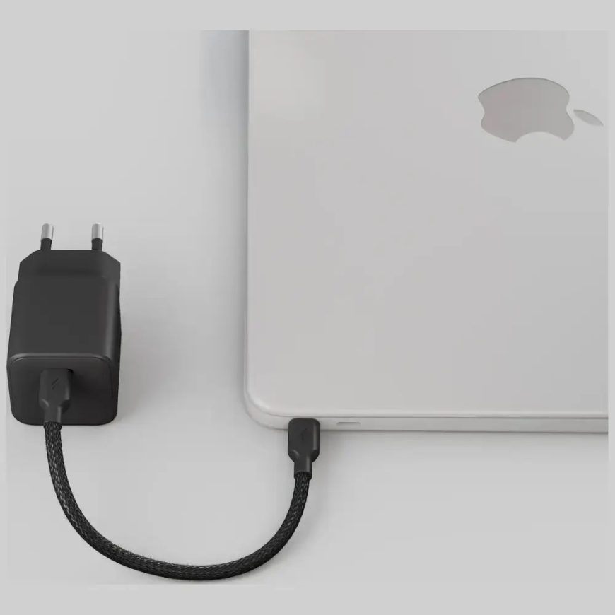 Sienas lādētājs Zens 70W 1xUSB-C melns – 2