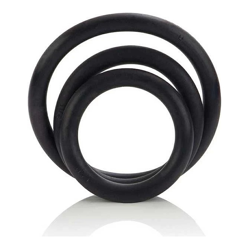 Calexotics RUMBINIS rõngas must komplekt 3 tk – 3
