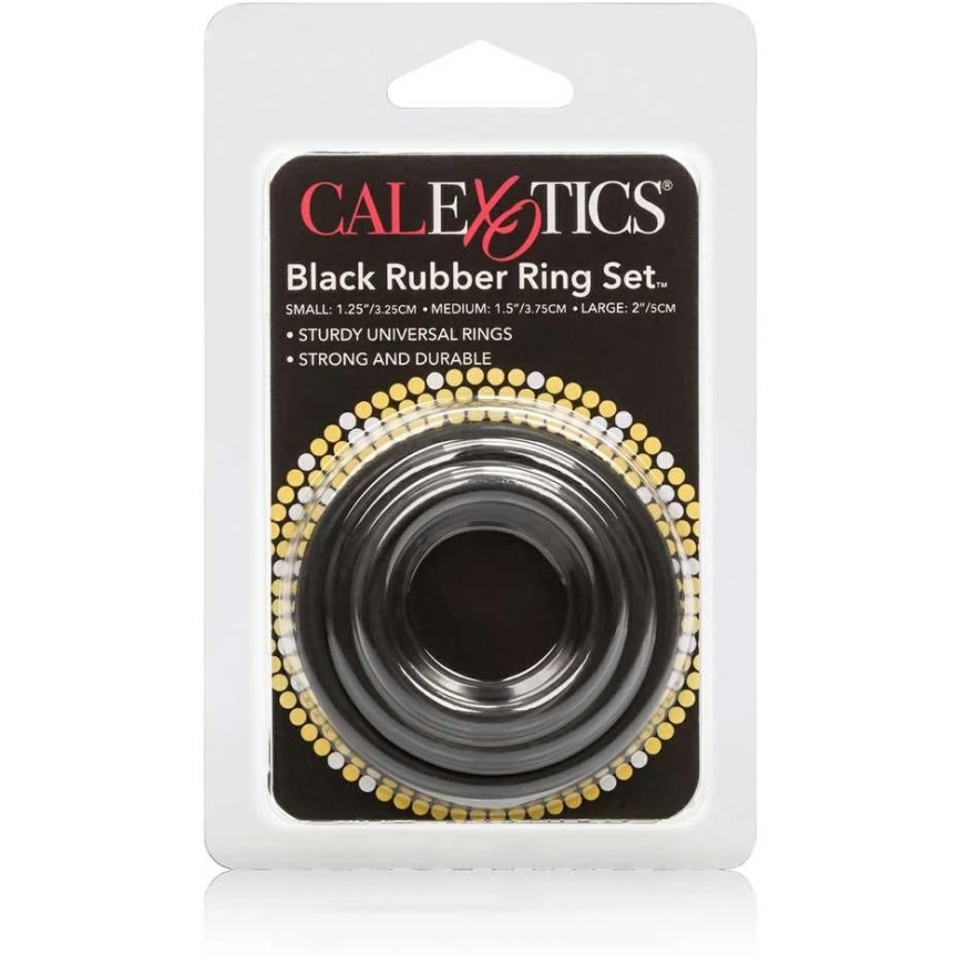 Calexotics RUMBINIS rengas musta SET 3 kpl – 4