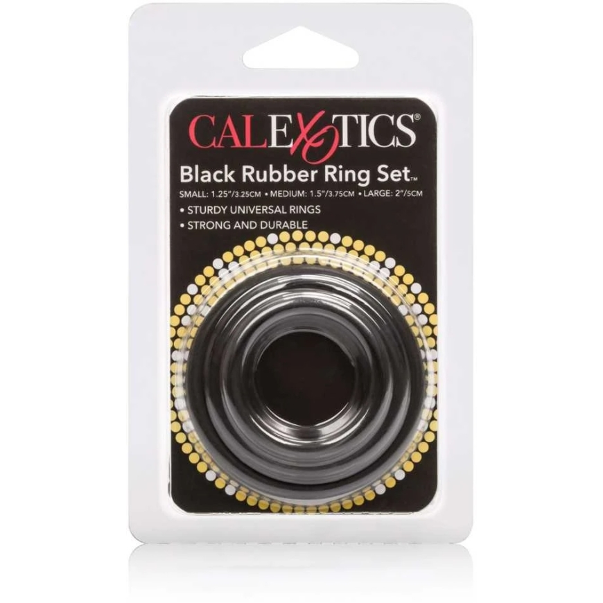 Calexotics RUMBINIS Ring Black SET 3pcs – 5