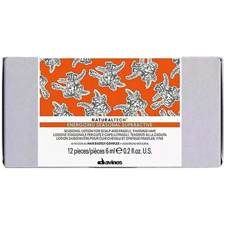 Davines NaturalTech Energizing hooajaline üliaktiivne juusteserum, 12 tk, 6 ml – 3