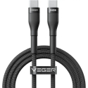Veger CC03 duomenų perdavimo ir įkrovimo laidas | USB-C į USB-C | PD | 240W | 1.5m | juodas Veger CC03 duomenų perdavimo ir įkrovimo laidas | USB-C į USB-C | PD | 240W | 1.5m | juodas