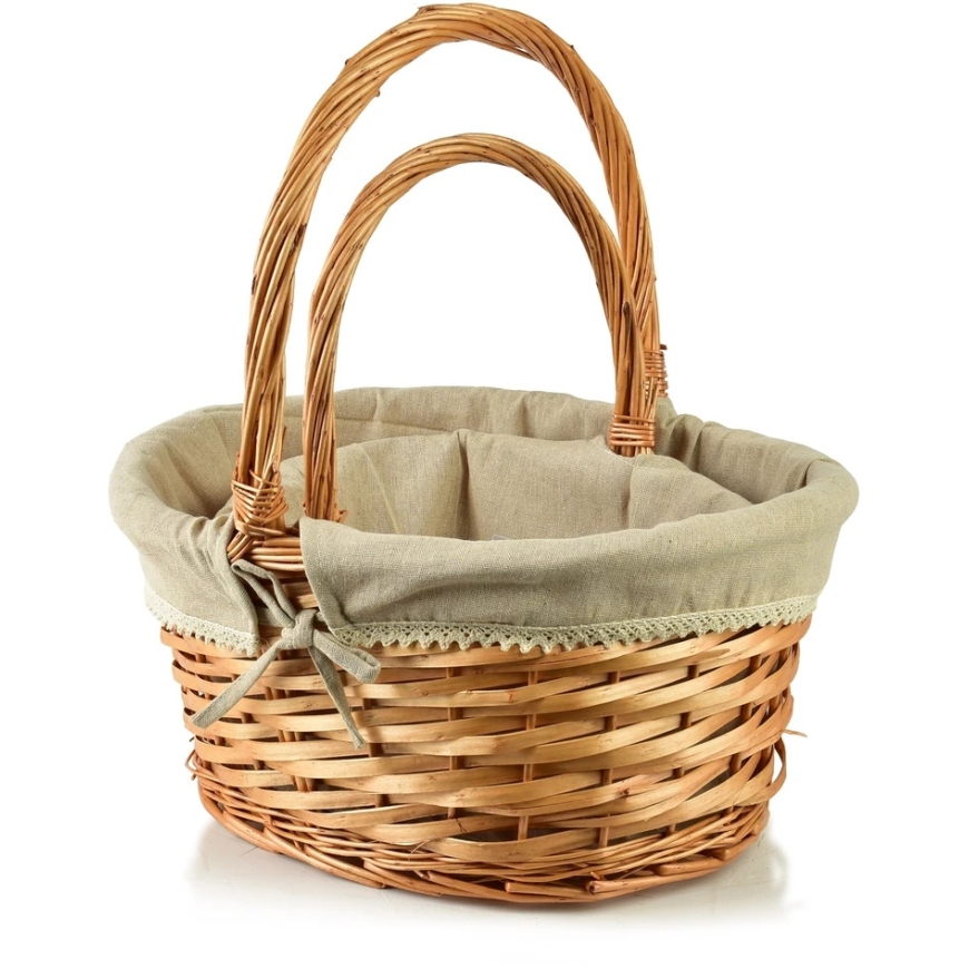 Mondex Since 1986 WILL 2-piece basket set, lace fabric 42x35x21/48 34x25x15/38cm – 3