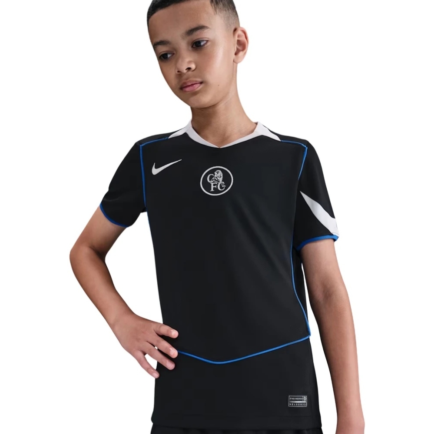 Nike Chelsea FC 2025/26 Stadium Third Kids' T-Shirt Black HM4123 011 (XL) – 2
