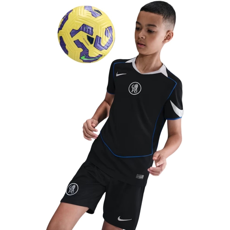 Футболка для детей Nike Chelsea FC 2025/26 Stadium Third черная HM4123 011 (XL) – 4