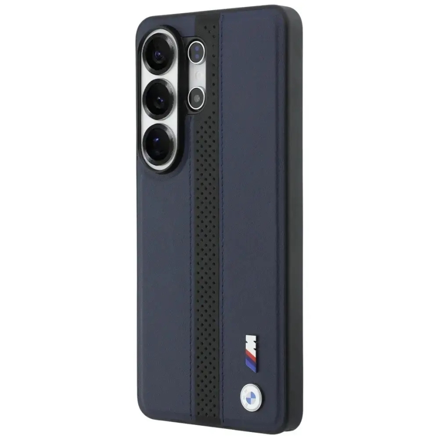 BMW Perforated Stripe Logo maciņš ar MagSafe atbalstu telefonam Samsung Galaxy S26 Ultra (S948) tumši zils – 2