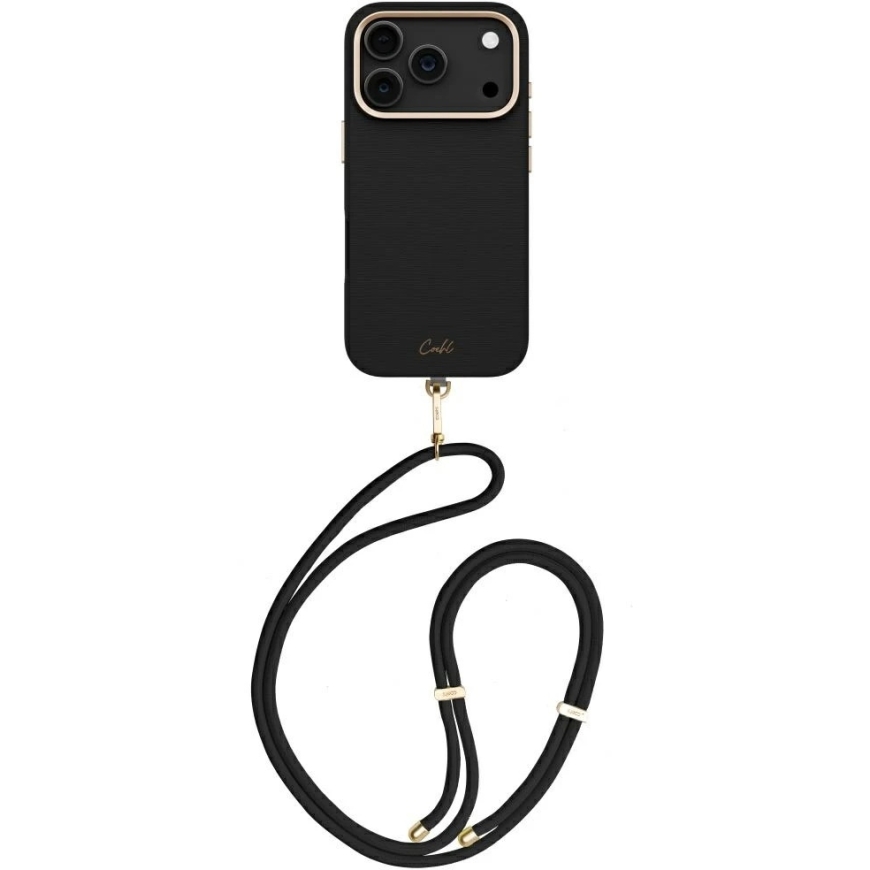 UNIQ Coehl Mirelle чехол для iPhone 17 Pro с магнитной зарядкой, цвет черного ореха
