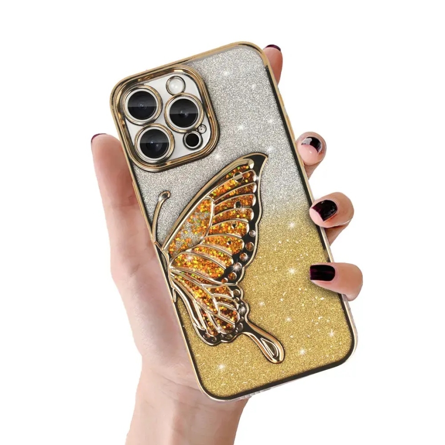 Tel Protect Butterfly Water чехол для телефона iPhone 13 золотой