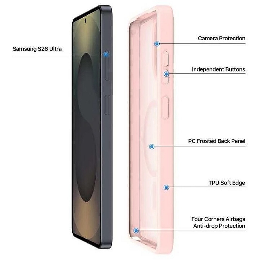 Dux Ducis Yind MagSafe Case Samsung S948 S26 Ultra Pink – 3