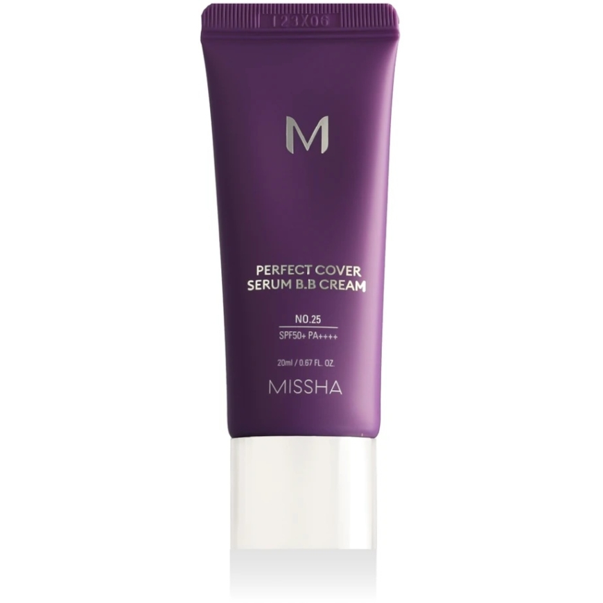 Missha M Perfect Cover Serum B.B. Kreminis daugiafunkcis serumo pagrindo BB veido kremas, atspalvis: 25 Warm rusvai gelsvas, 20 – 2
