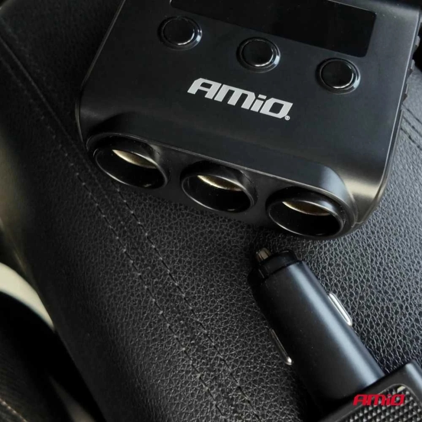 Сетевой сплиттер 12/24В с 4x USB-A QC3.0 PD3.0 180W AMIO-04835 – 2