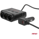 12/24V virtajako 4x USB-A QC3.0 PD3.0 180W AMIO-04835 12/24V virtajako 4x USB-A QC3.0 PD3.0 180W AMIO-04835