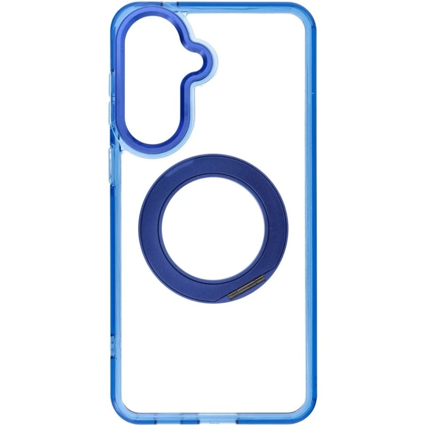 OEM-kate Samsung A57 Frame Circle Stand, ühilduv MagSafe, tumesinine