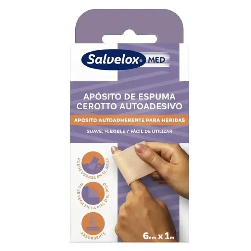 Пена для раневой повязки Salvelox 6см x 1м