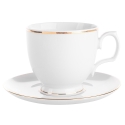MariaPaula Klasyka dec. Gold line Cappuccino cup 350ml/saucer 17cm MariaPaula Klasyka dec. Gold line Cappuccino cup 350ml/saucer 17cm