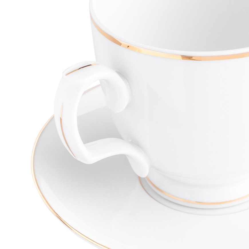 MariaPaula Klasyka dec. Gold line cappuccino tass 350ml/soucer 17cm – 4