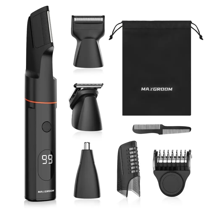 MAXGROOM LK-881 multifunktsionaalne trimmer vahetatavate otstega - must – 2