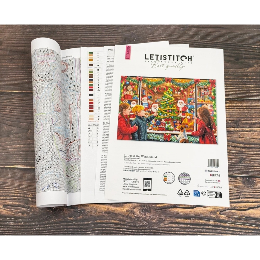 Набор для вышивания крестом Letistitch "Страна игрушек" 45x32 см – 3