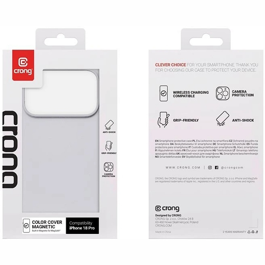 Crong Pilkas MagSafe dėklas iPhone 18 Pro / 17 Pro – 5