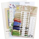 Beldizart Cross Stitch Embroidery Kit "Miniature Set. Summer Composition" 13x13 cm SNV-972 Beldizart Cross Stitch Embroidery Kit "Miniature Set. Summer Composition" 13x13 cm SNV-972