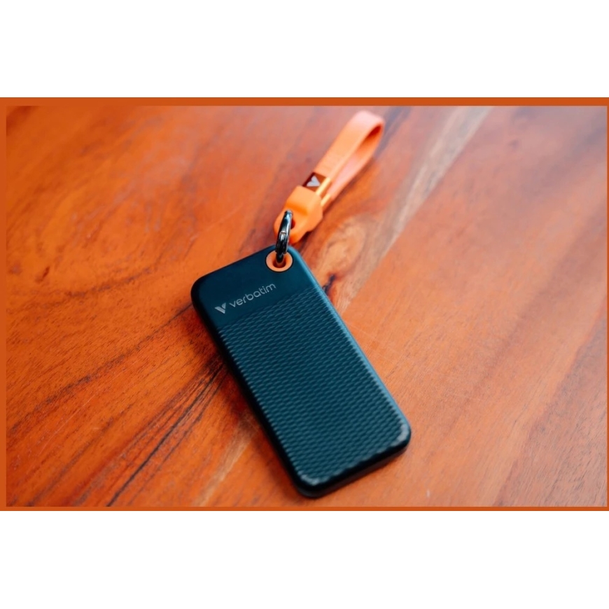 Verbatim Pocket SSD välineketas 128GB USB-C 3.2 gen.2 must-oranž 32435 – 2
