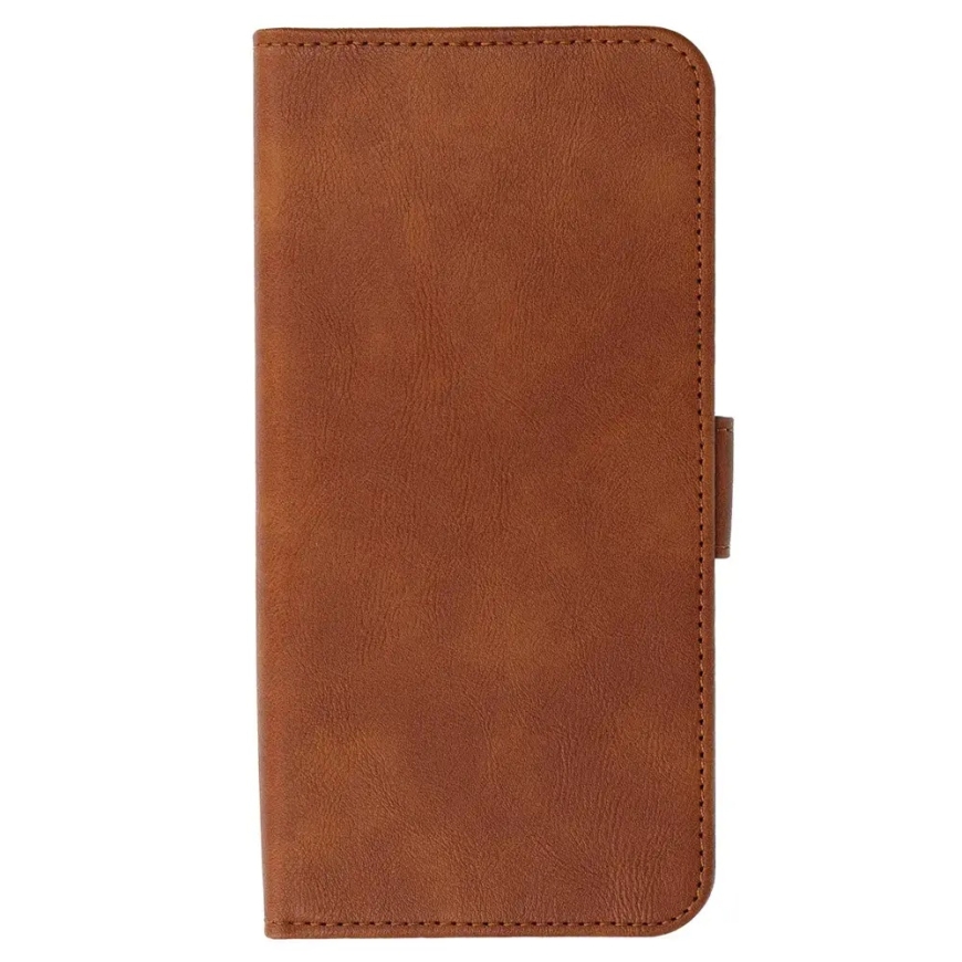 WONDER COMMON Universalus knygų dėklas (DIDELIS DYDIS XXL) Samsung S25 Ultra/S24 Ultra/M35/M23/A16 5G/Xiaomi Redmi 14C rudas – 3