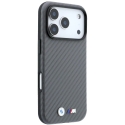 Dėklas BMW M Carbon Metal Logo MagSafe skirtas iPhone 18 Pro Max pilkas Dėklas BMW M Carbon Metal Logo MagSafe skirtas iPhone 18 Pro Max pilkas