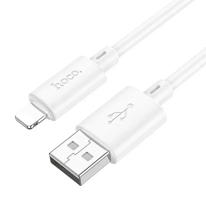 HOCO X88 datu pārraides un uzlādes vads | USB-A uz Lightning | 12W | 1m | balts